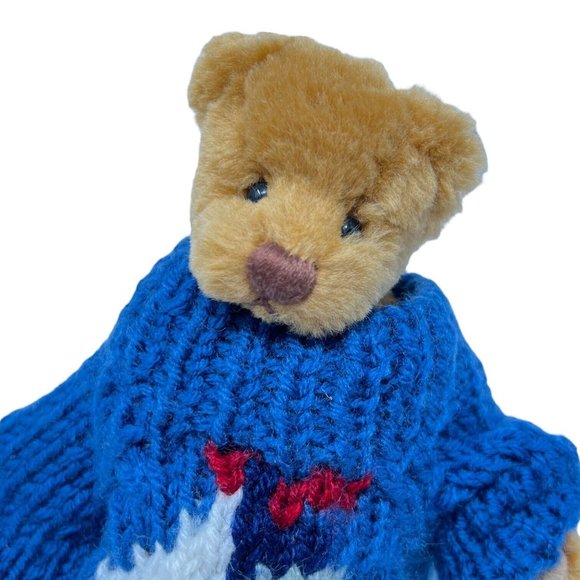Cottage Collectibles Ganz Bear in Sailboat Sweater 7” Boating Martha’s Vineyard - Picture 2 of 5